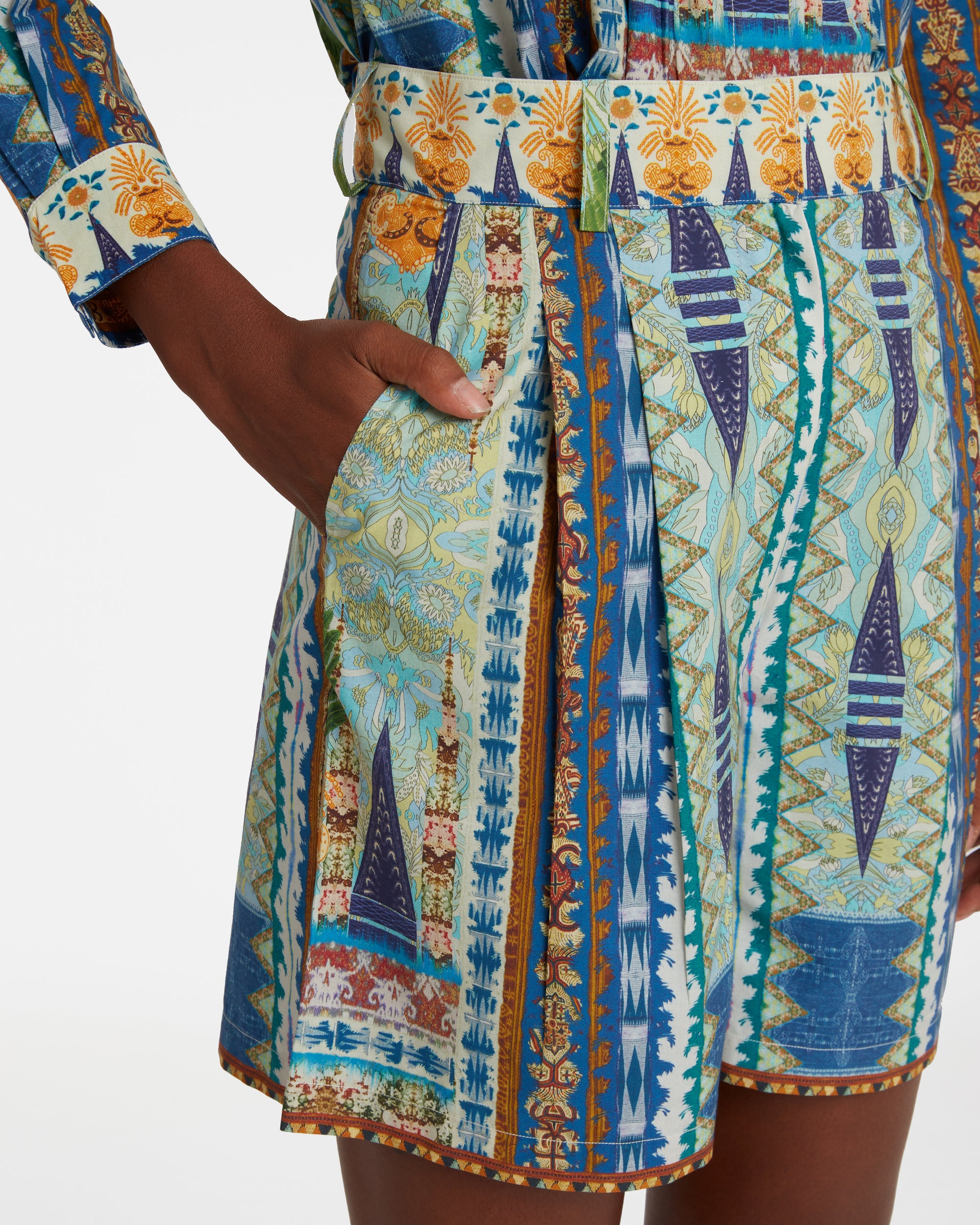 Printed shorts - Blue