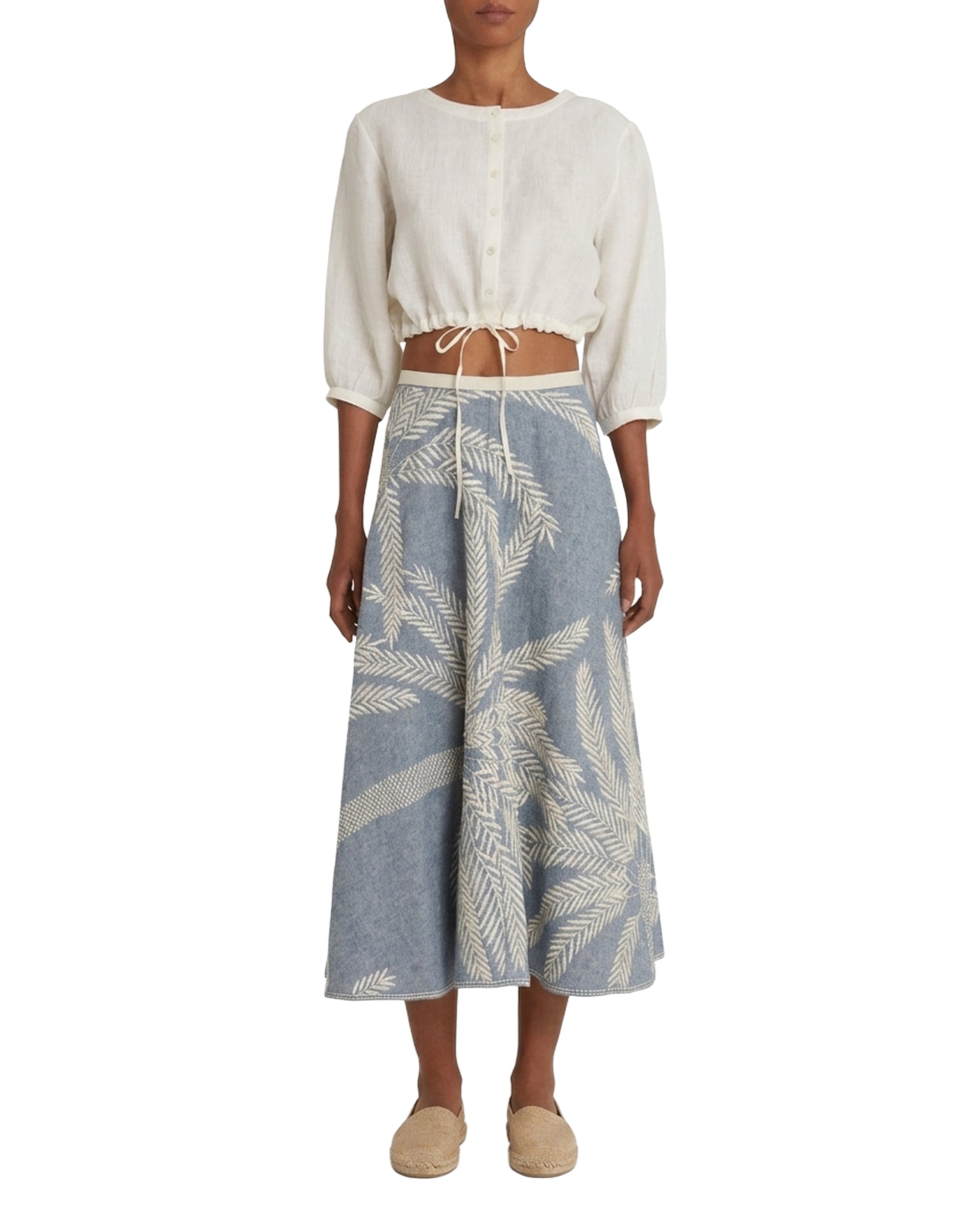 Jinny short blouse - Ivory