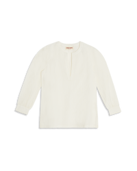 Blouse Kate à col fendu - Ivory