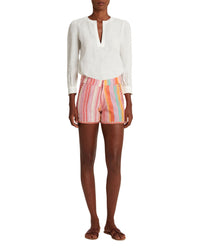 Blouse Kate à col fendu - Ivory
