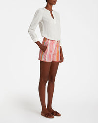 Blouse Kate à col fendu - Ivory