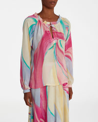 Blouse fluide à imprimé - Lilac