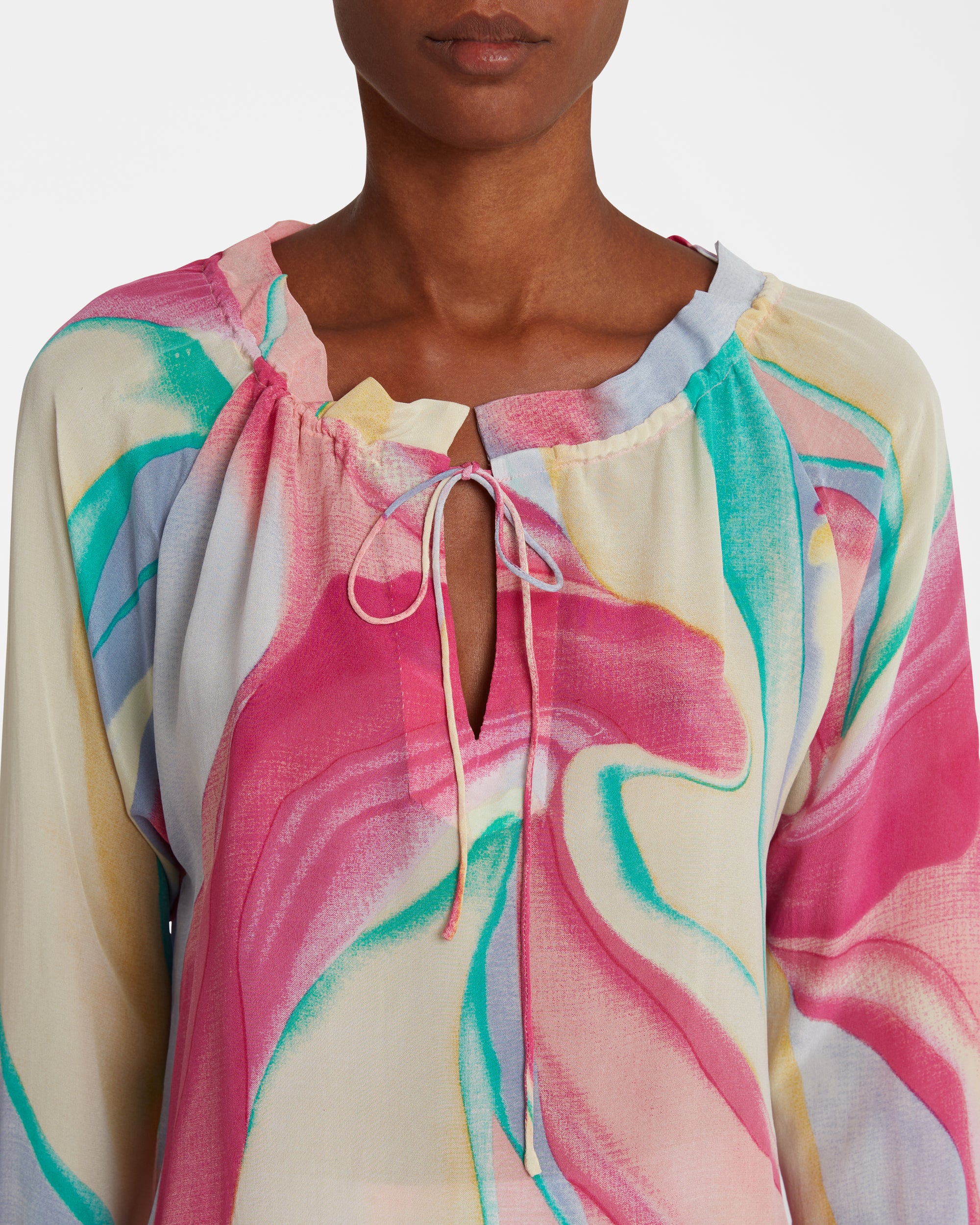 Blouse fluide à imprimé - Lilac