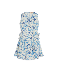 Printed short dress - Blue
