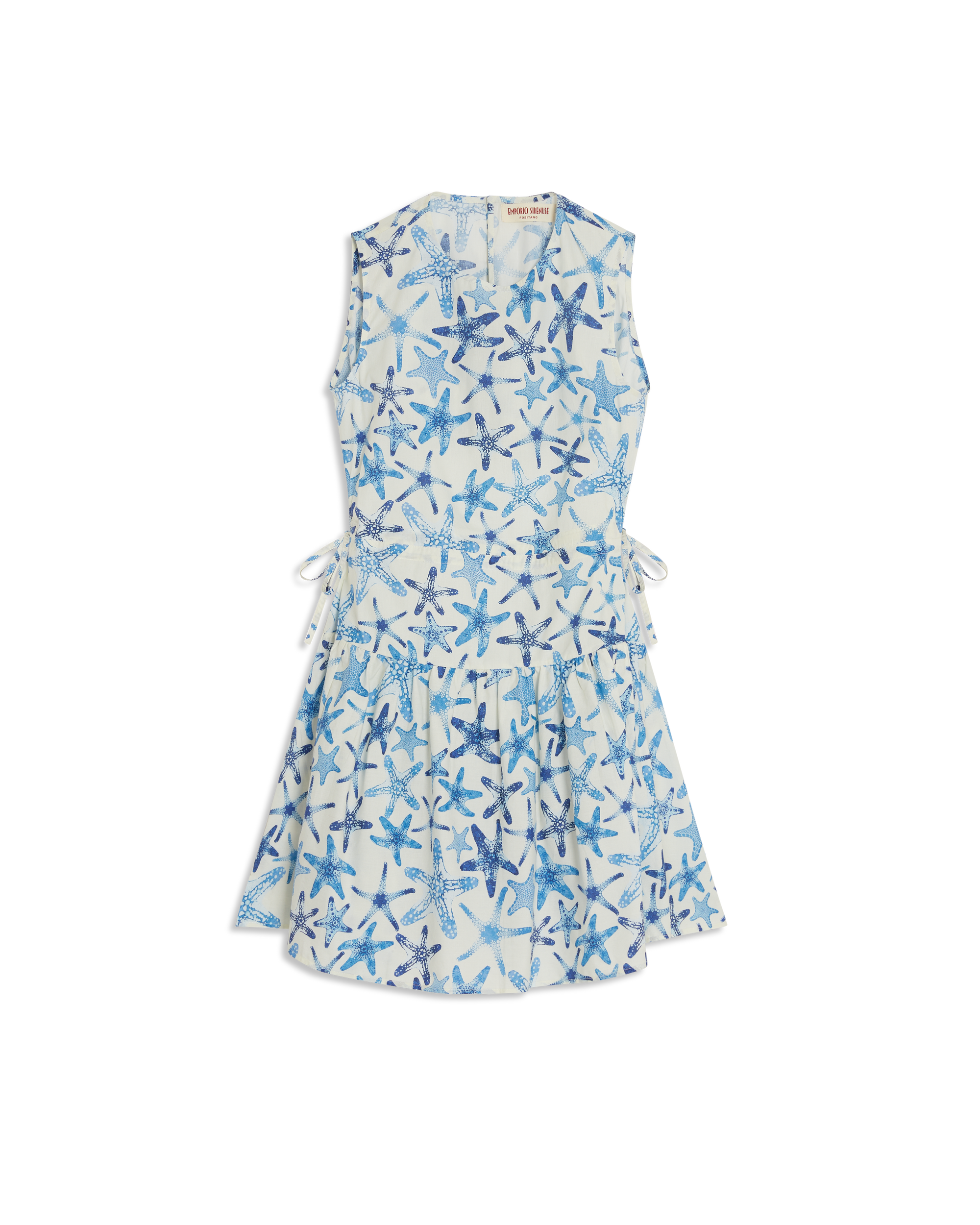 Printed short dress - Blue