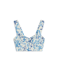 Dalia strappy crop top - Blue