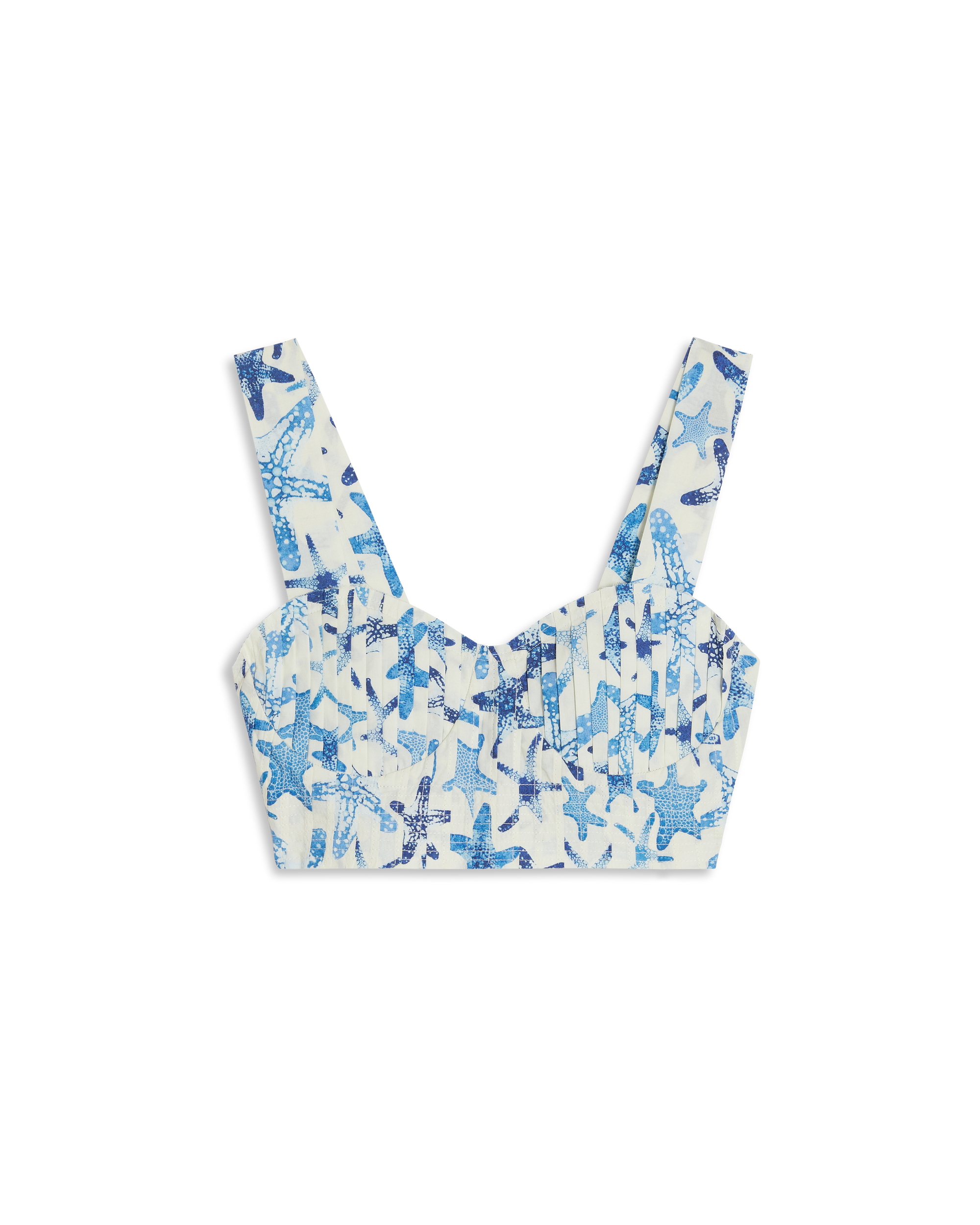 Dalia strappy crop top - Blue