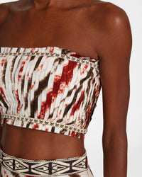 Top bustier Flavia - Burgundy