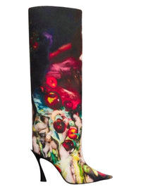 Cuissardes Fang 95 Mugler x Ambera Wellmann en cuir - Print Multicolor