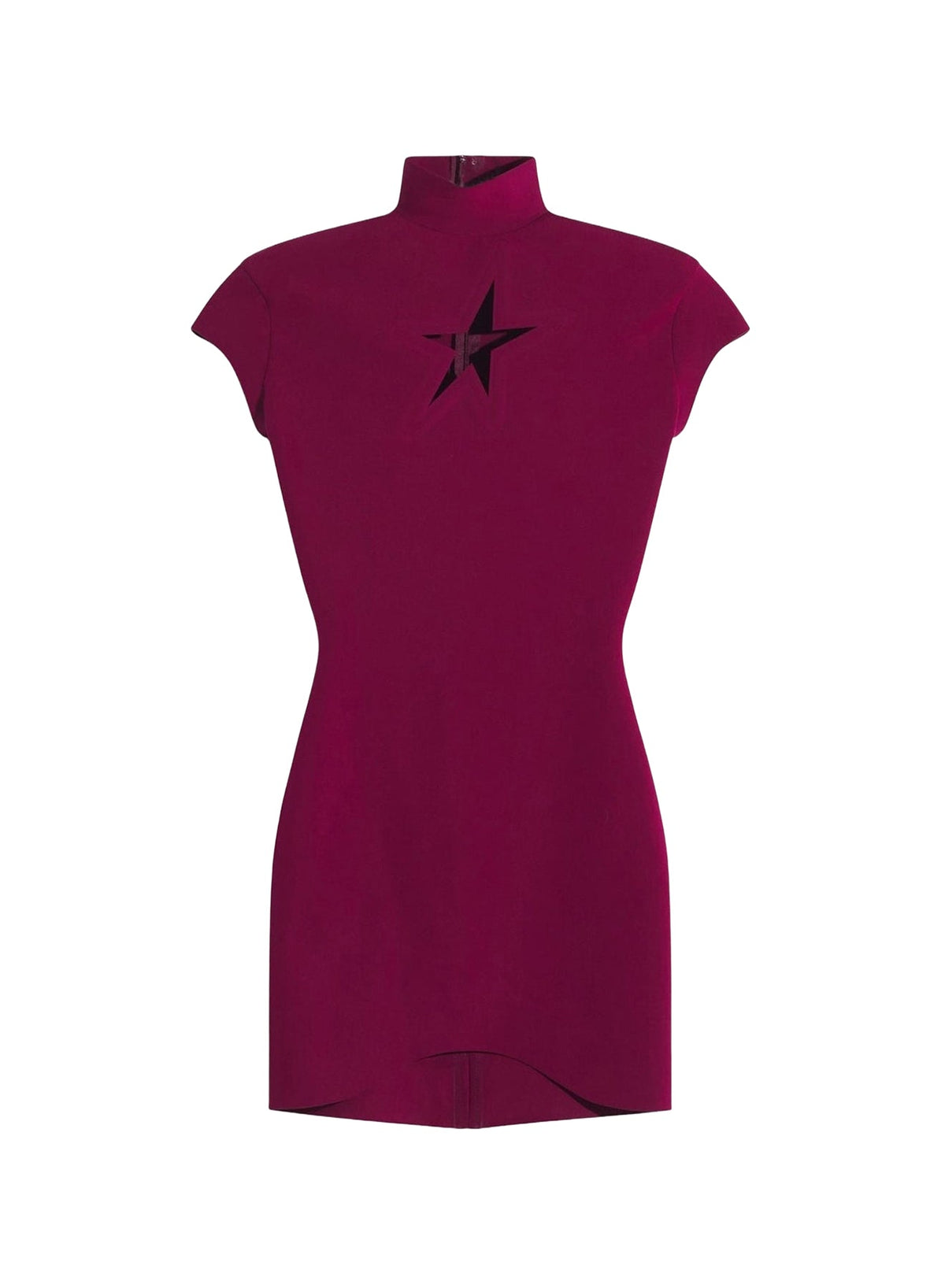 BLOOD RED // deep red star mini dress