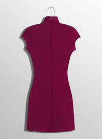 BLOOD RED // deep red star mini dress
