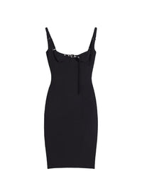 Robe à bretelles boucles - Black