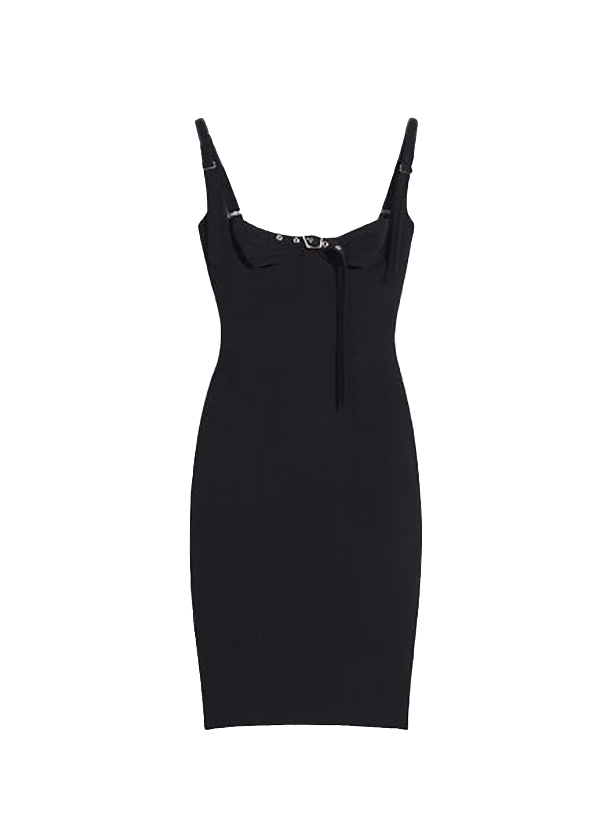 Robe à bretelles boucles - Black