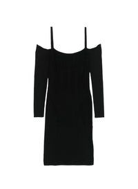 Robe en maille à armatures - Black