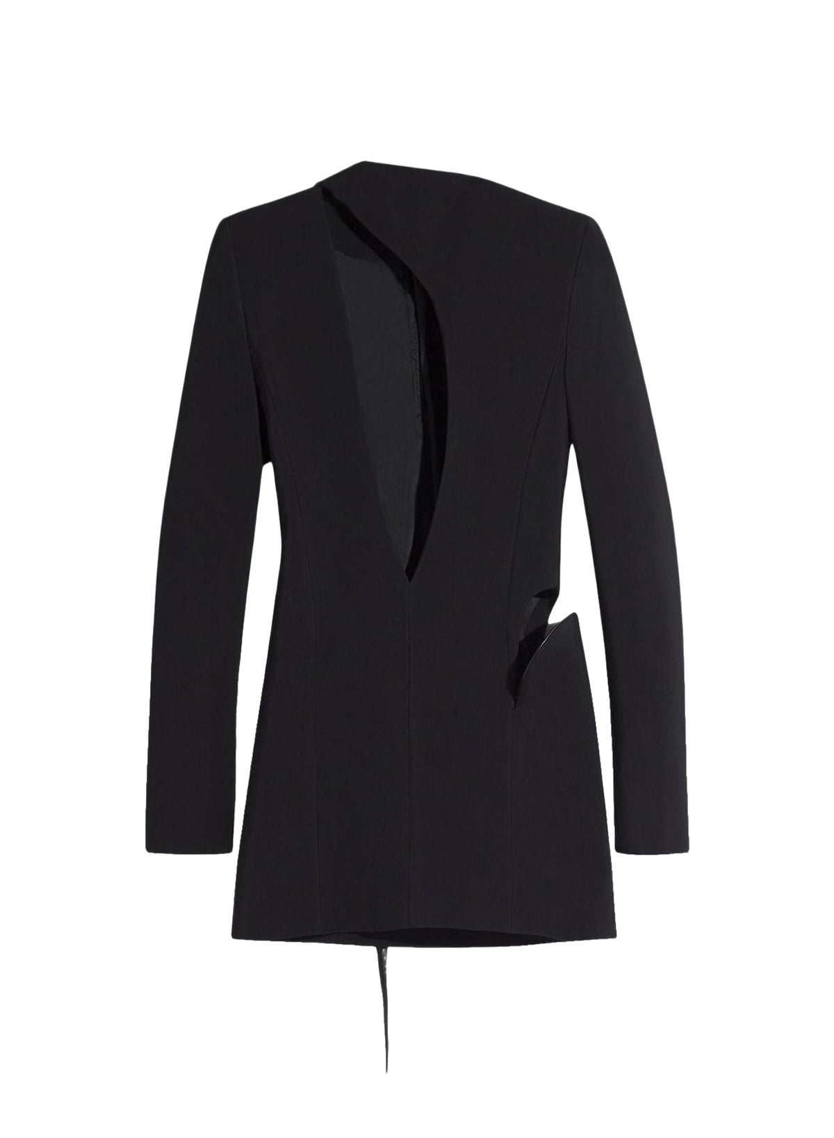 Tailored dress with cut-outs - Black