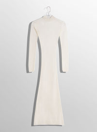 WHITE SHEER KNIT DRESS