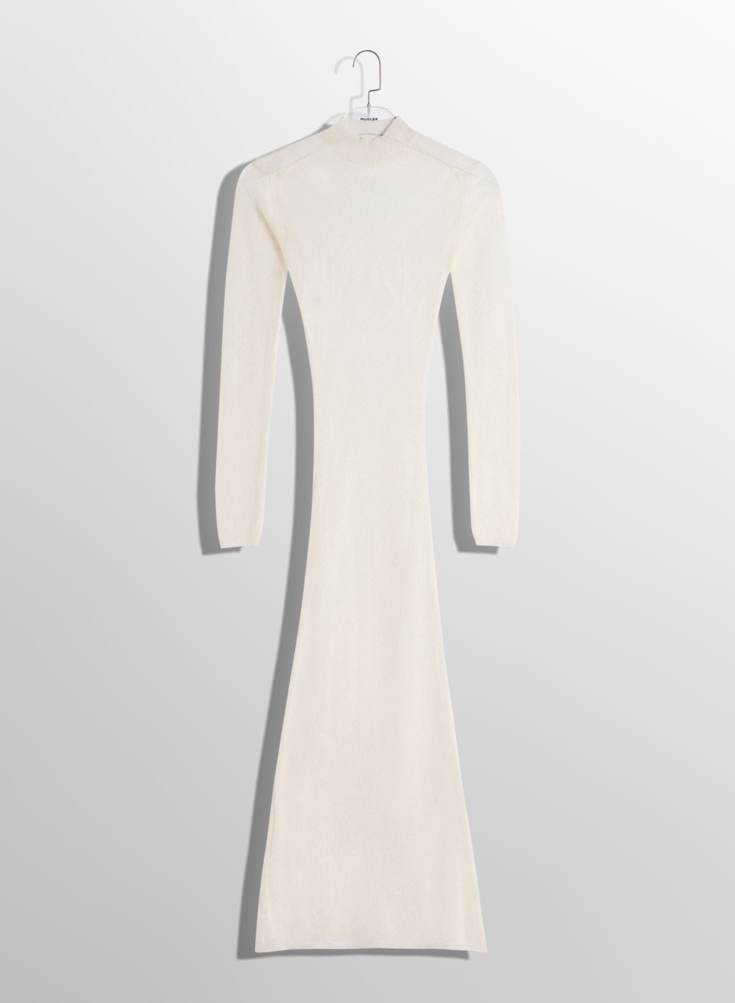 WHITE SHEER KNIT DRESS