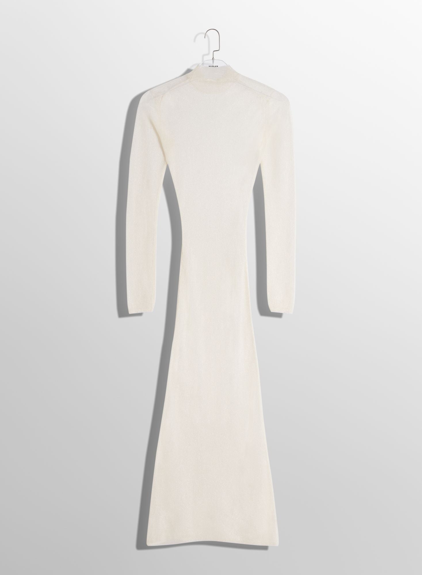 WHITE SHEER KNIT DRESS