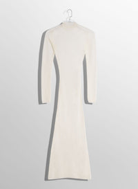 ECRU // white sheer knit dress