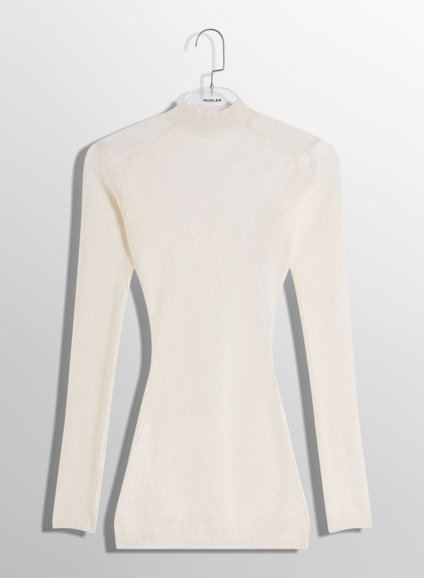 WHITE SCULPTING SHER KNIT TOP