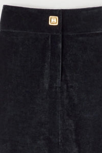 Pantalon Yoshi en velours avec bouton - Black