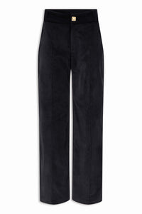 Pantalon Yoshi en velours avec bouton - Black