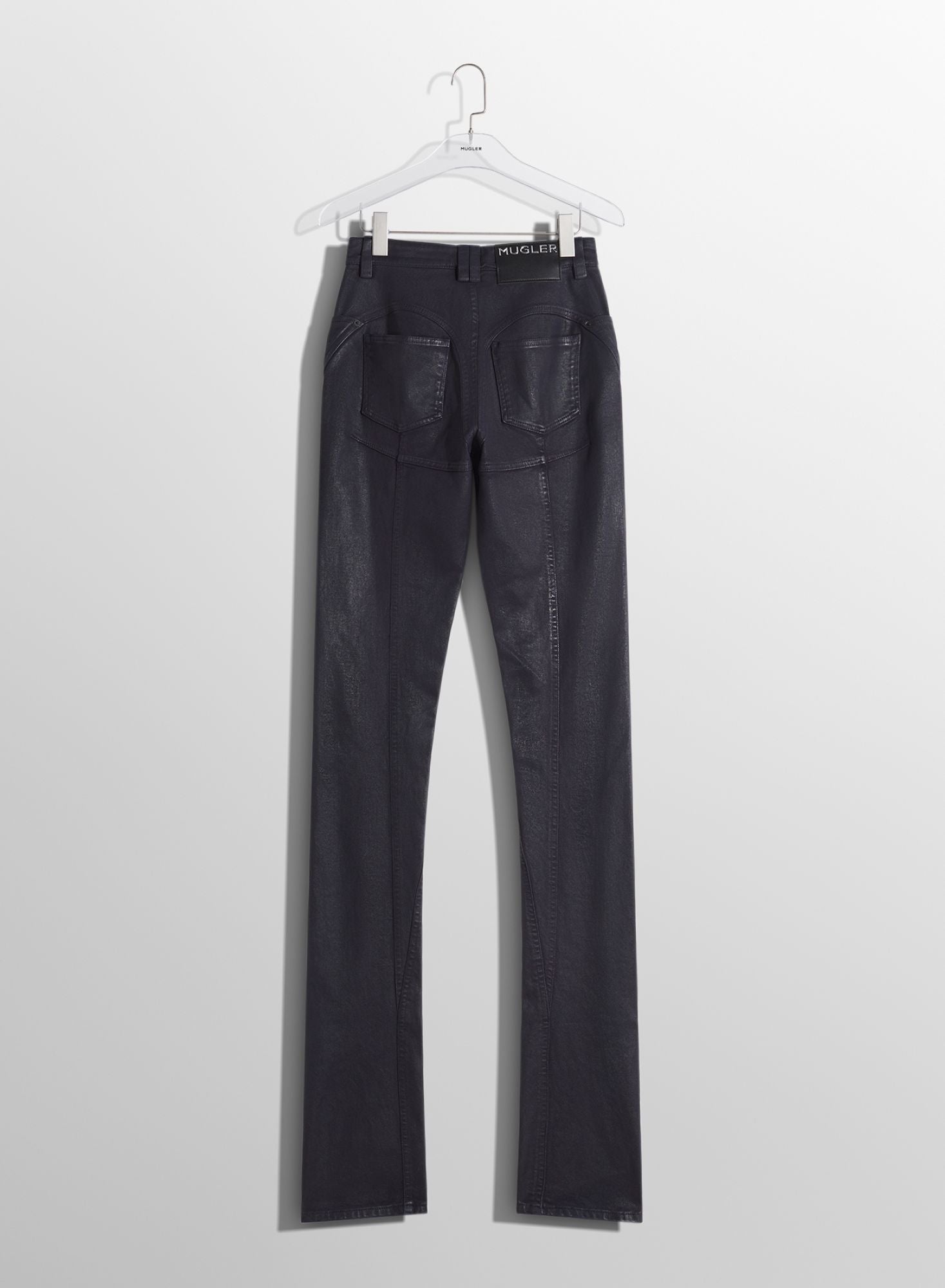 MIDNIGHT BLUE WAXED SKINNY JEANS