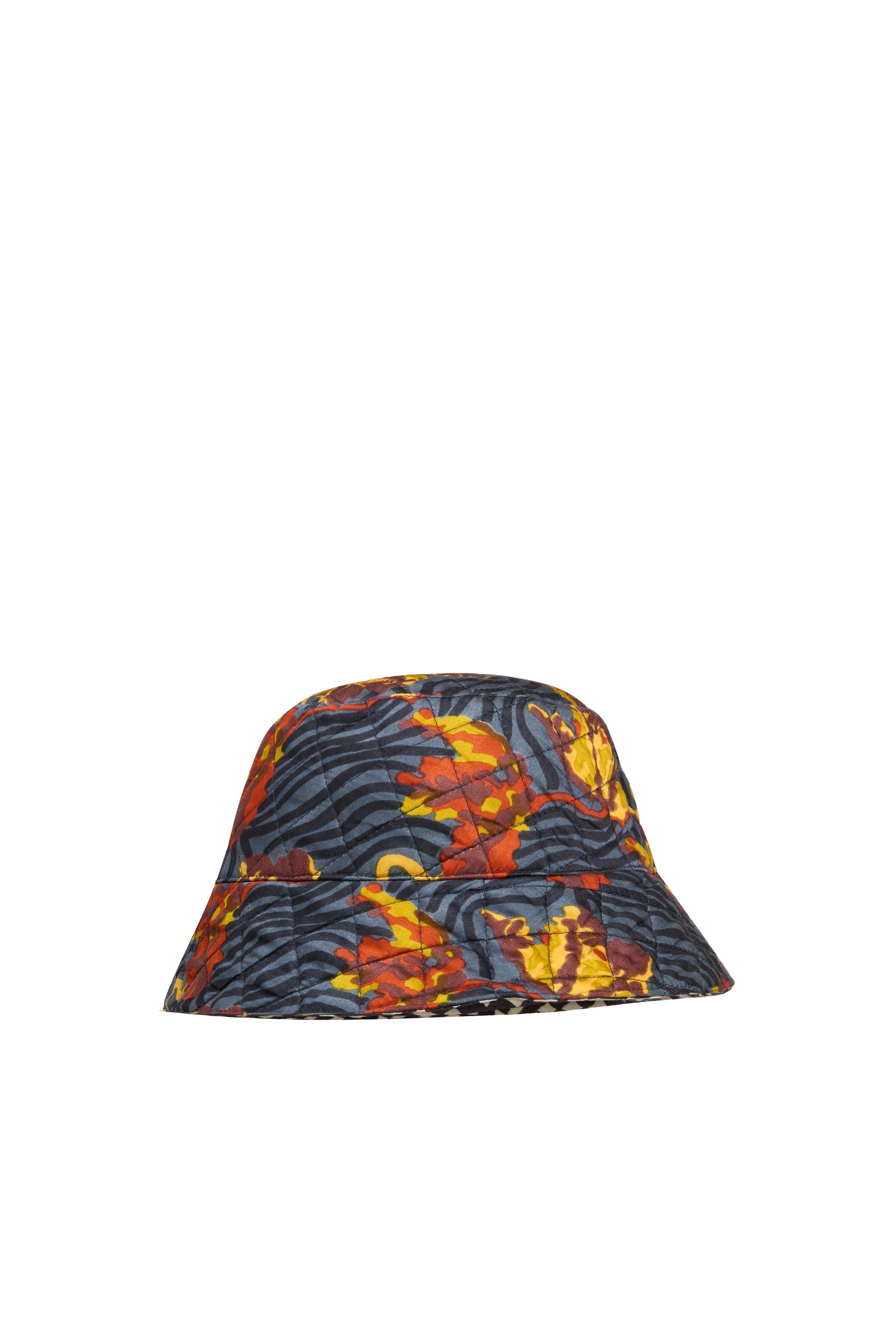 Reversible silk bucket hat – Neutral