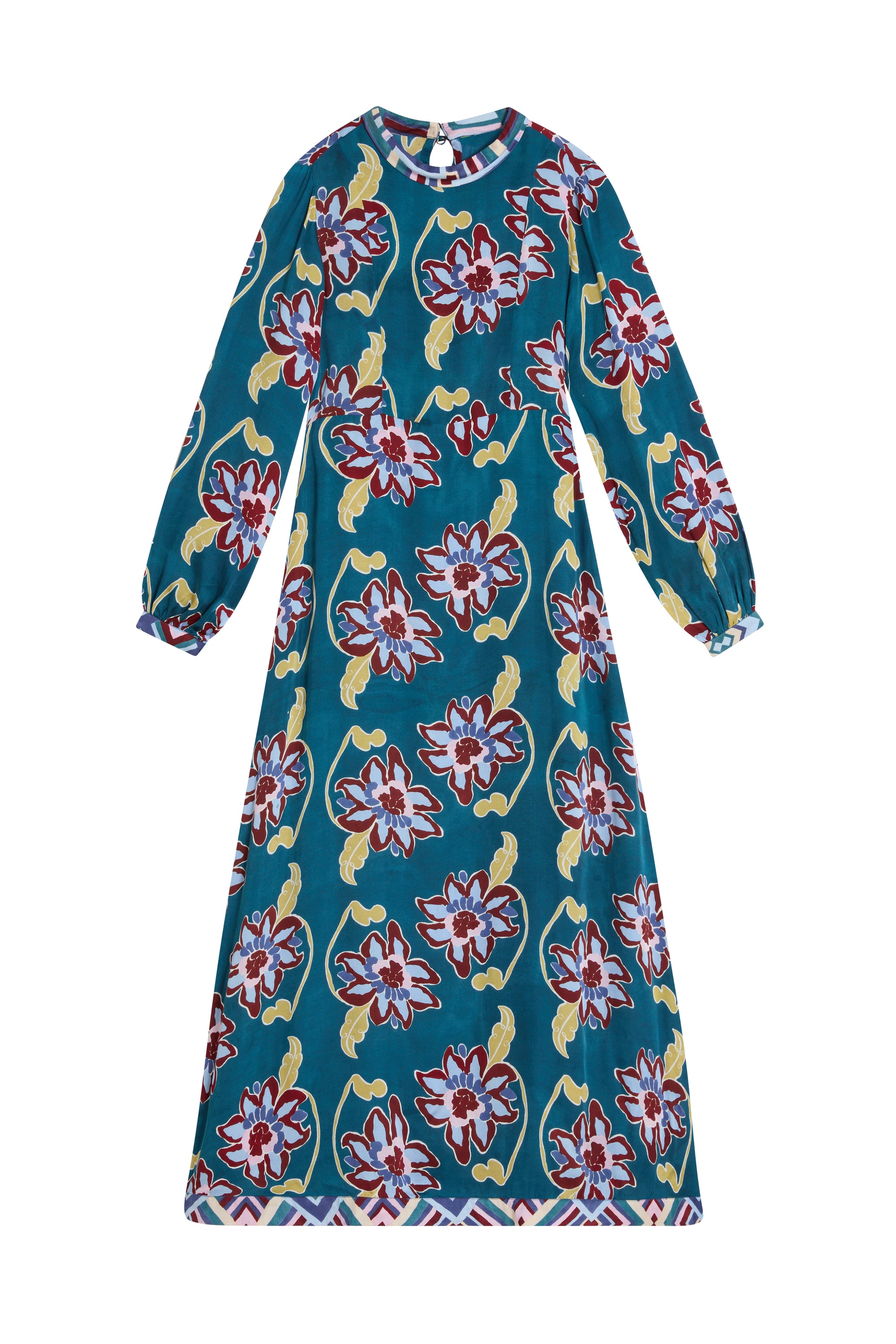 RECO PRIX : 112,5 // Cardamom Dress Togo Flower Petrol