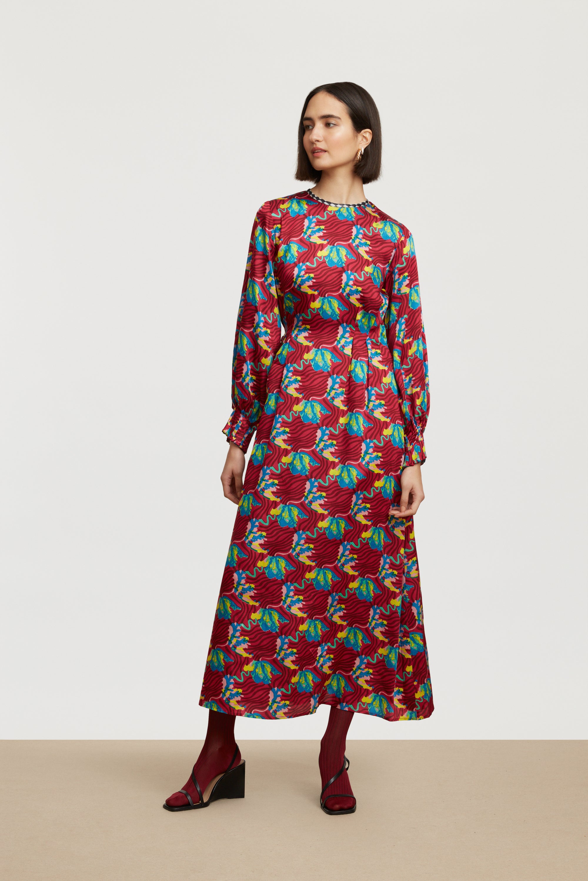 RECO PRIX : 133,5 // Fresia Dress Ewe Tulip Magenta