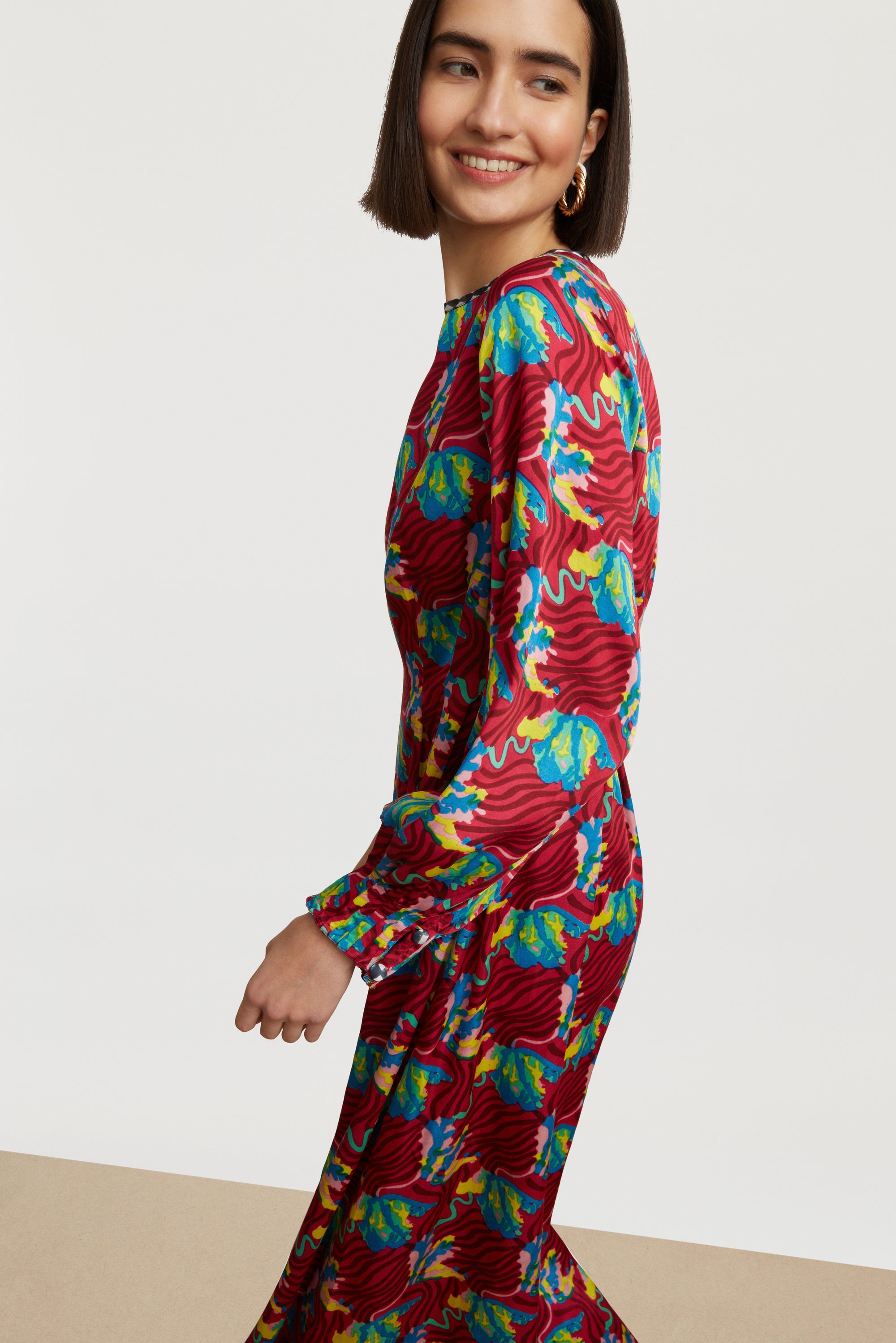 RECO PRIX : 133,5 // Fresia Dress Ewe Tulip Magenta