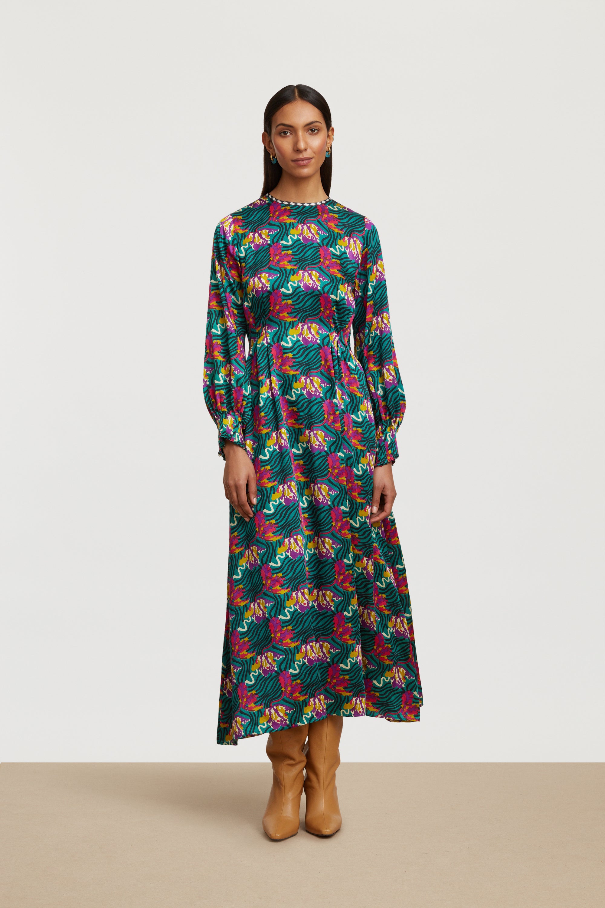 RECO PRIX : 133,5 // Fresia Dress Ewe Tulip Peacock