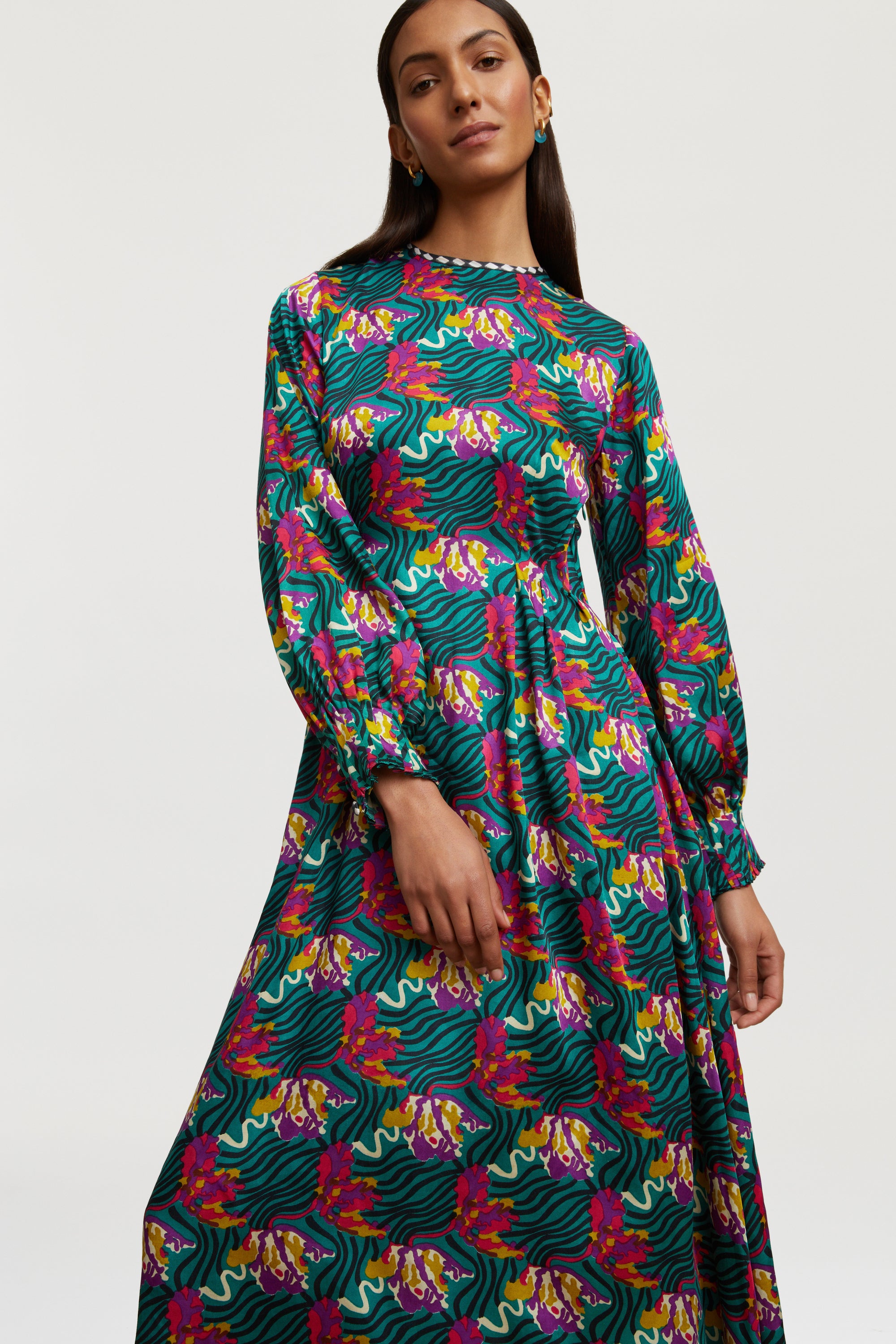 RECO PRIX : 133,5 // Fresia Dress Ewe Tulip Peacock