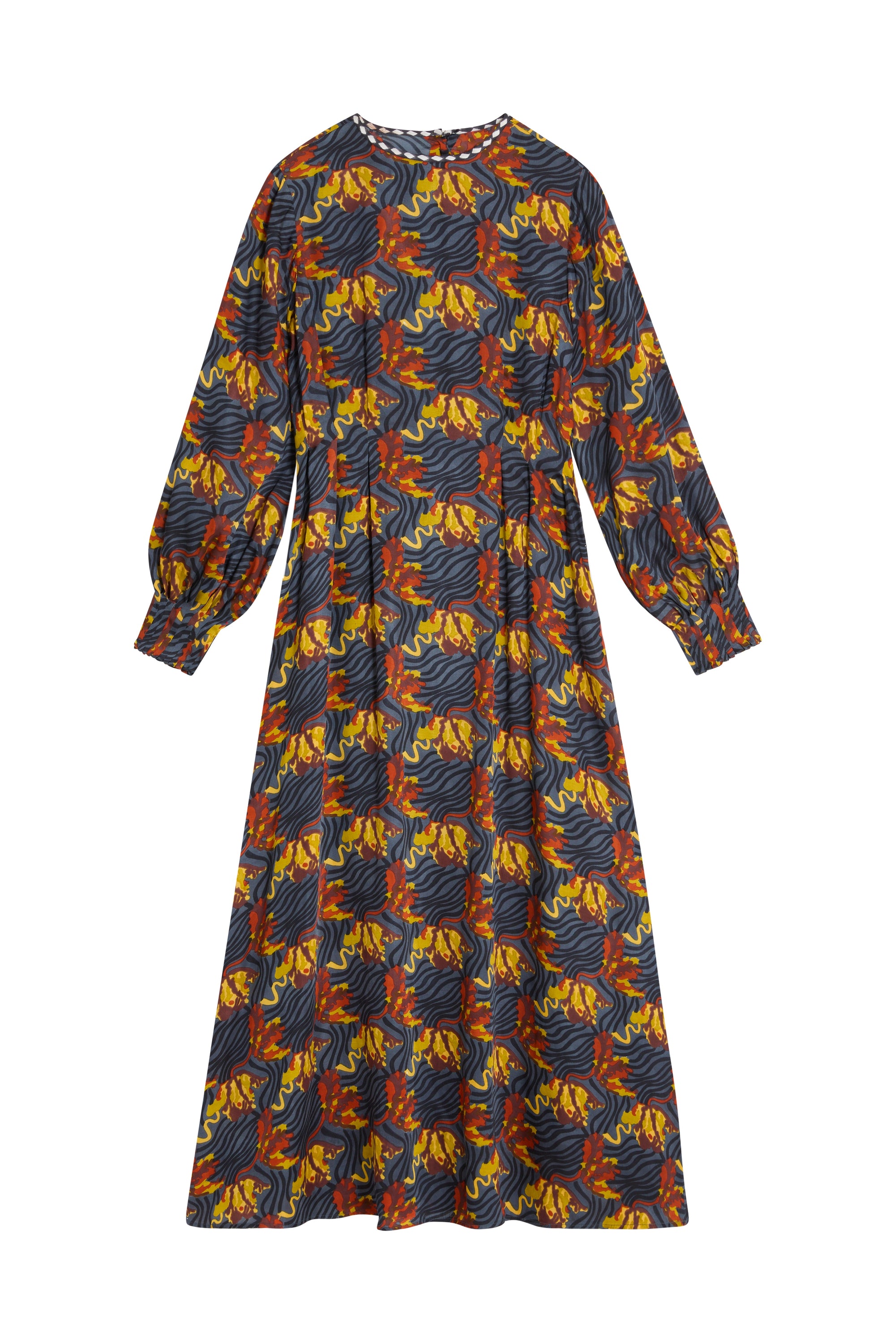 RECO PRIX : 133,5 // Fresia Dress Eve Tulip Grey Blue
