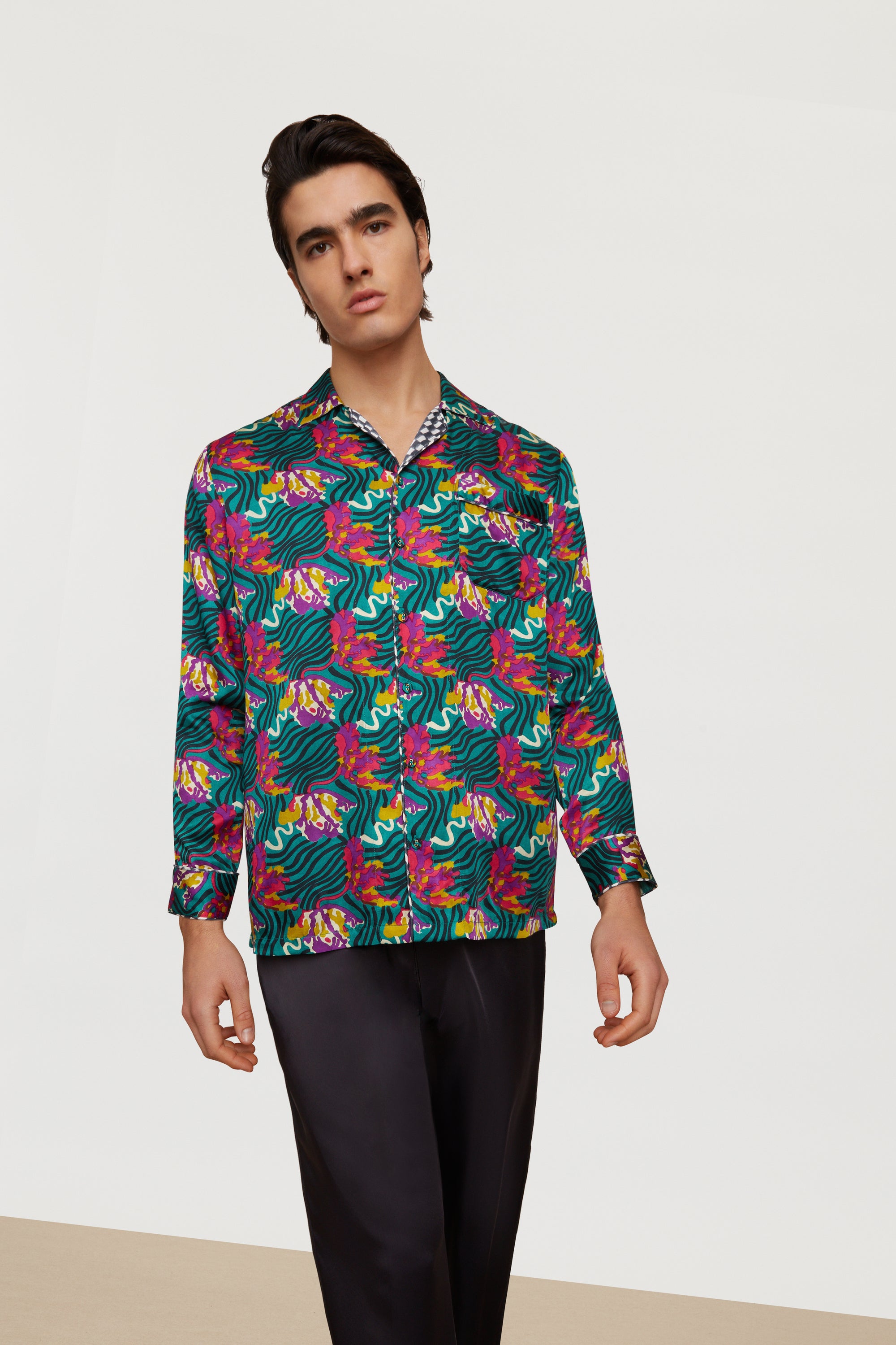 RECO PRIX : 96 // Gatsby Shirt Ewe Tulip Peacock