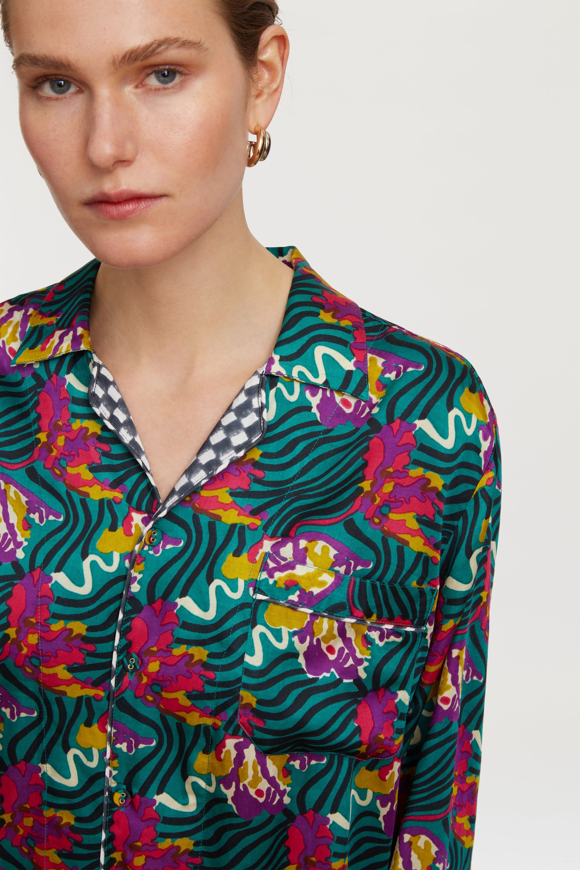 RECO PRIX : 96 // Gatsby Shirt Ewe Tulip Peacock