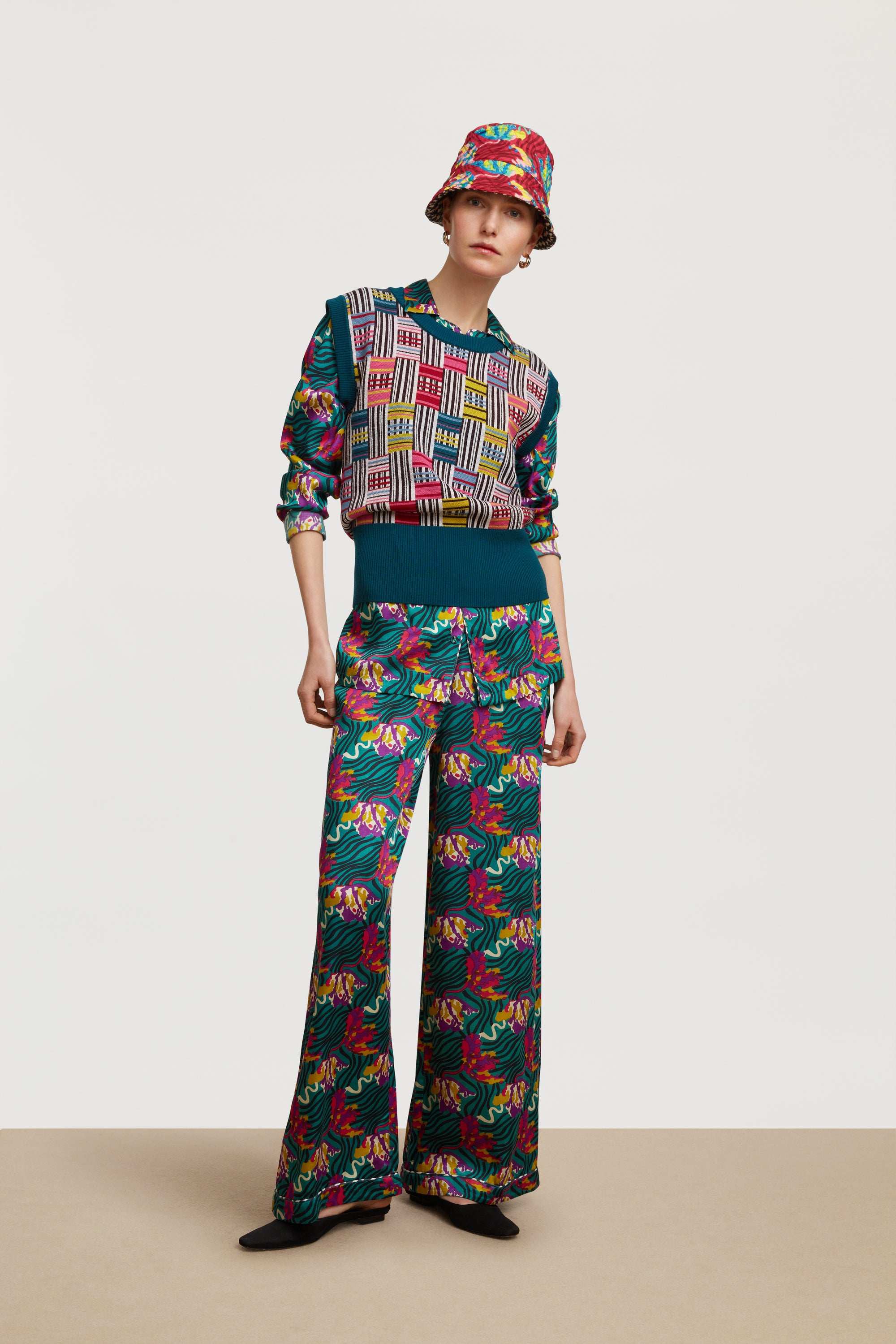 RECO PRIX : 96 // Gatsby Shirt Ewe Tulip Peacock