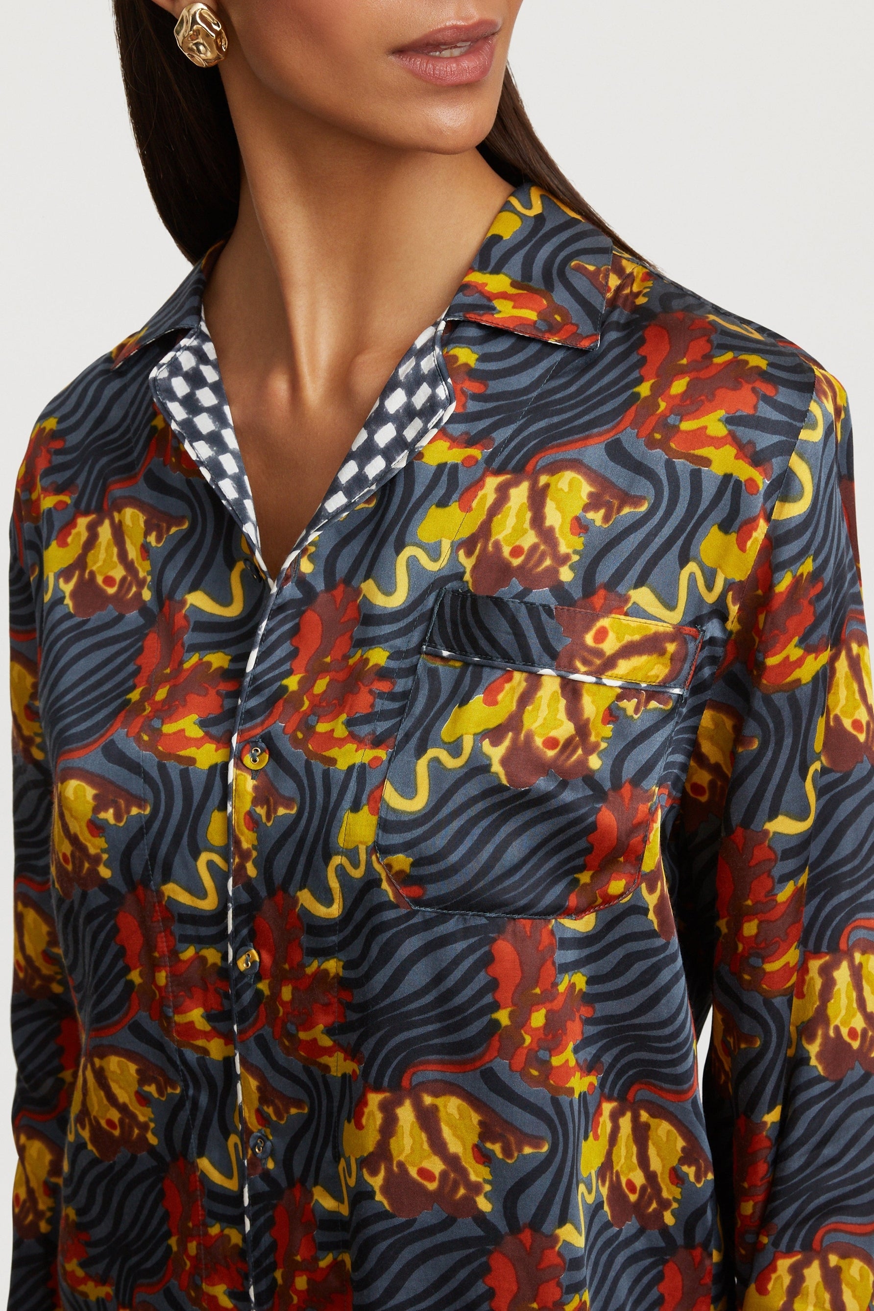 RECO PRIX : 96 // Gatsby Shirt Ewe Tulip Grey Blue