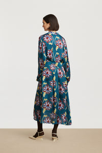 RECO PRIX : 118,5 // Lotty Dress Togo Flower Petrol