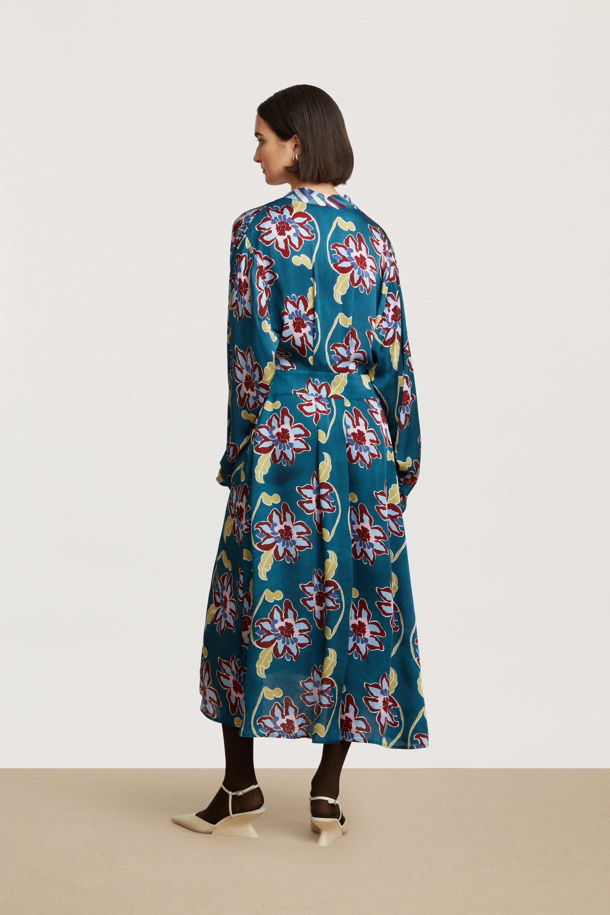 RECO PRIX : 118,5 // Lotty Dress Togo Flower Petrol