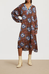 RECO PRIX : 118,5 // Lotty Dress Togo Flower Brown