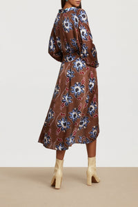 RECO PRIX : 118,5 // Lotty Dress Togo Flower Brown