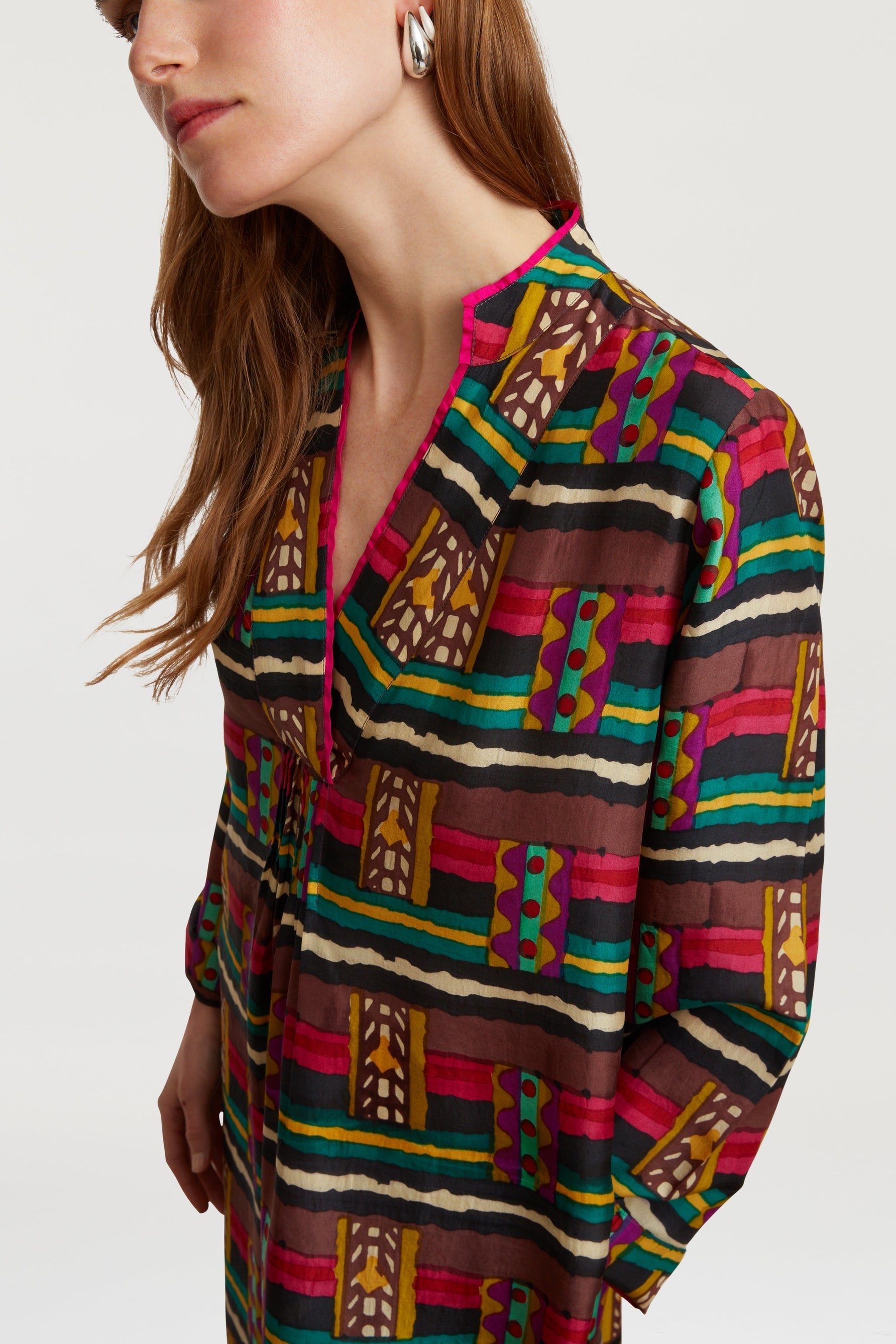 RECO PRIX : 159 // Radha Kaftan Tamale Design Brown