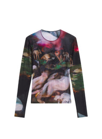 Mugler x Ambera Wellmann ‘Impossession’ printed top - Multicoloured