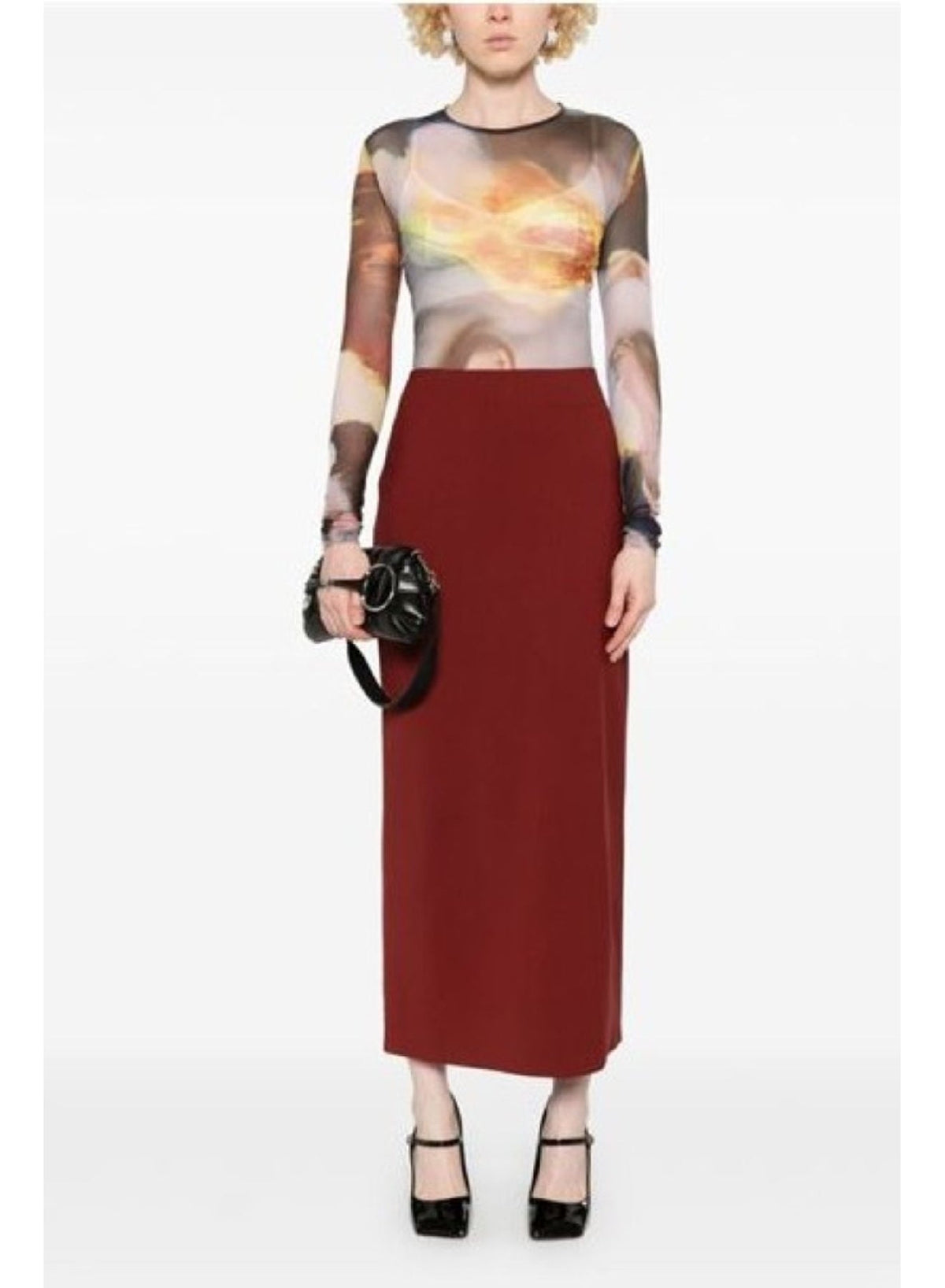 IMPOSSESSION (A.W) // Mugler x Ambera Wellmann Impossession printed top