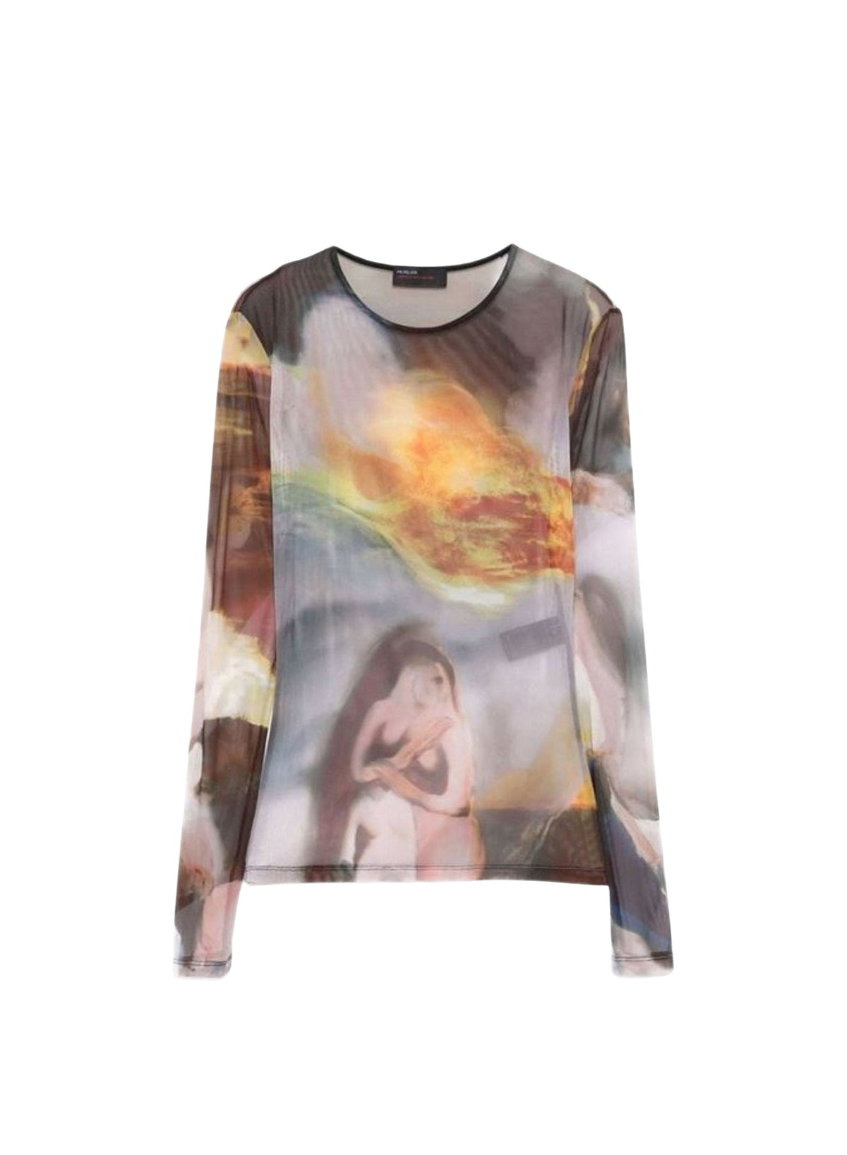 Top imprimé Mugler x Ambera Wellmann Impossession - Sunset