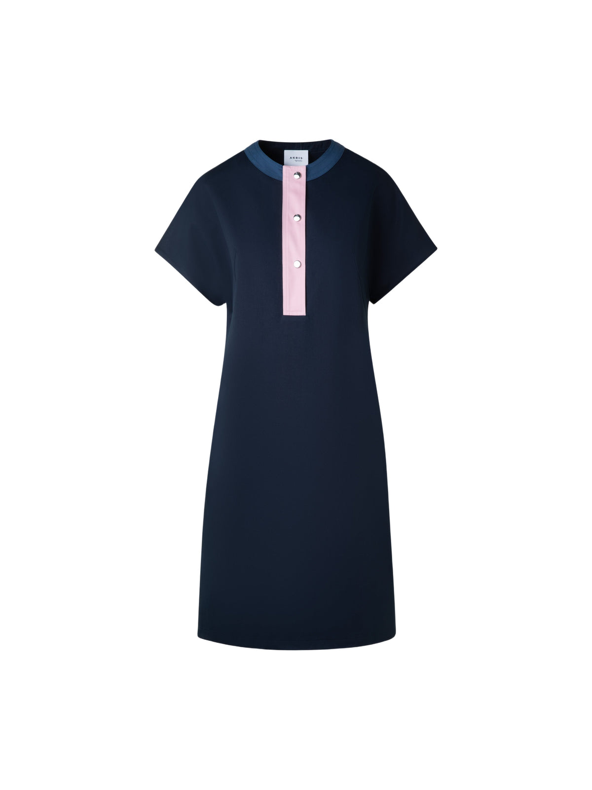 NAVY-MEDDENIM-LOTUS-CREAM DRESS