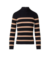 BLACK-CARAMEL KNIT