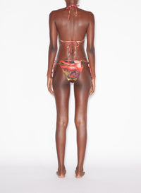 Bas de Bikini imprimé - Green & Red & Blue
