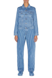 Veste imprimée en denim - Vintage Blue